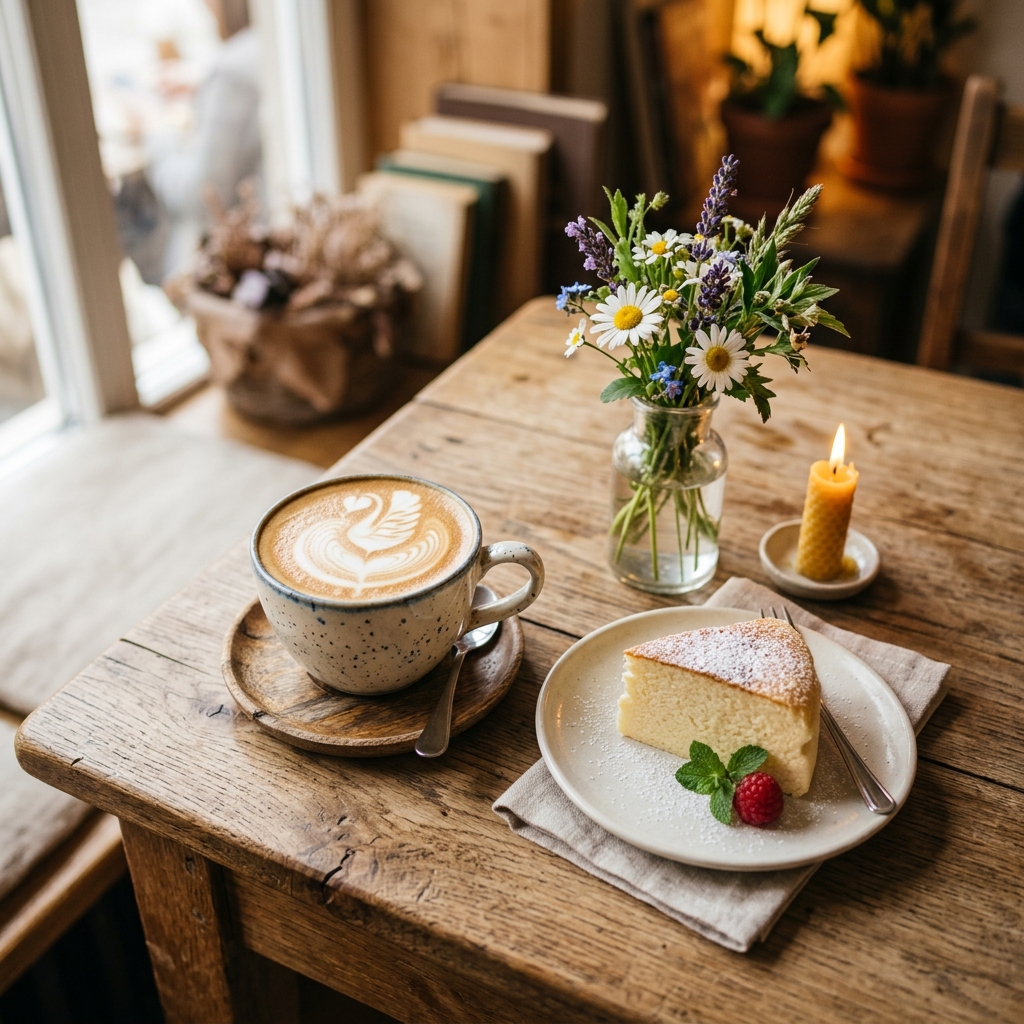 コーヒーとケーキ